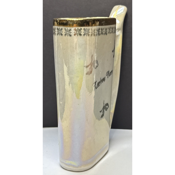 Old Karlovy Vary Czech Porcelain Hot Spring Water Sipping Cup Mug Lusterware - Picture 2 of 12